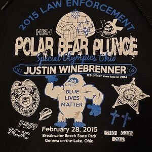 Black Polar Bear Plunge Hoodie